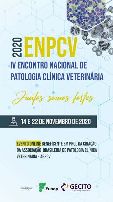 					Visualizar v. 15 (2021): Anais do IV Encontro Nacional de Patologia Clínica Veterinária - 2020
				